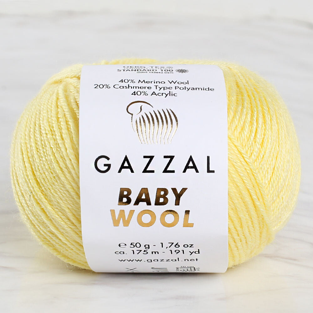 Gazzal Baby Wool Sarı Bebek Yünü - 833